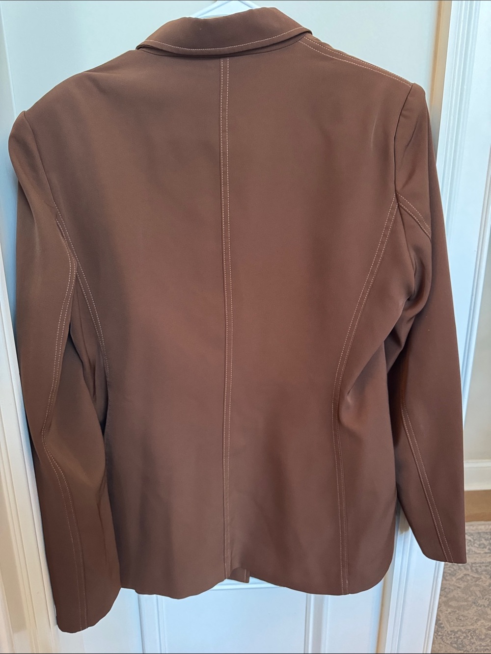 Kittenish Rust-Brown Single-Button Blazer - Picture 2 of 2